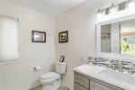 A sparkling clean bathroom for freshening up